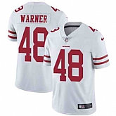 Nike Men & Women & Youth 49ers 48 Fred Warner White NFL Vapor Untouchable Limited Jersey